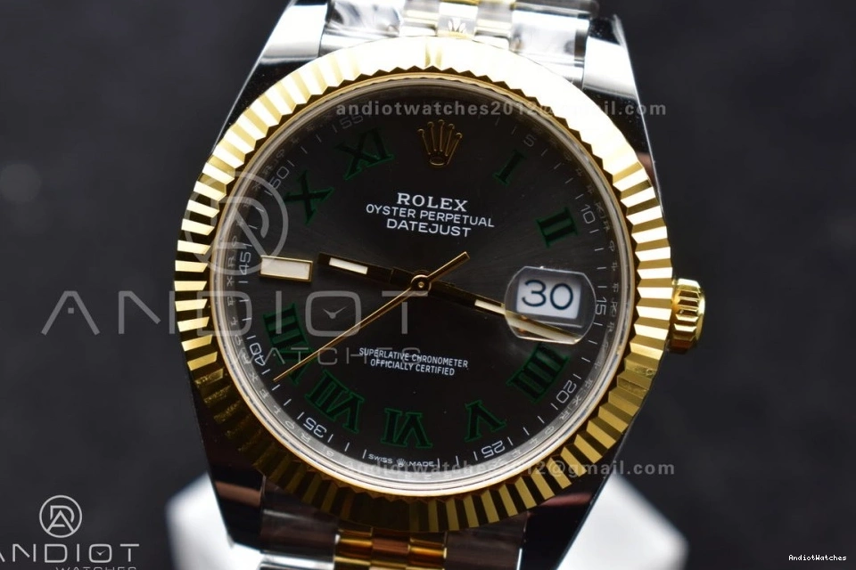 YG YG (Gain Steel Jubilee SS Bracelet TopPick SH3235 SS 41 Edition 1:1 126333 Dial Weight) 904L Gray on ARF DateJust Best Green Roman 620 0523